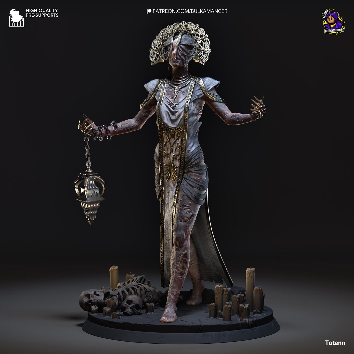 Plagued Priestess of Babylon  Statue Model Kit by Bulkamancer Sculpts