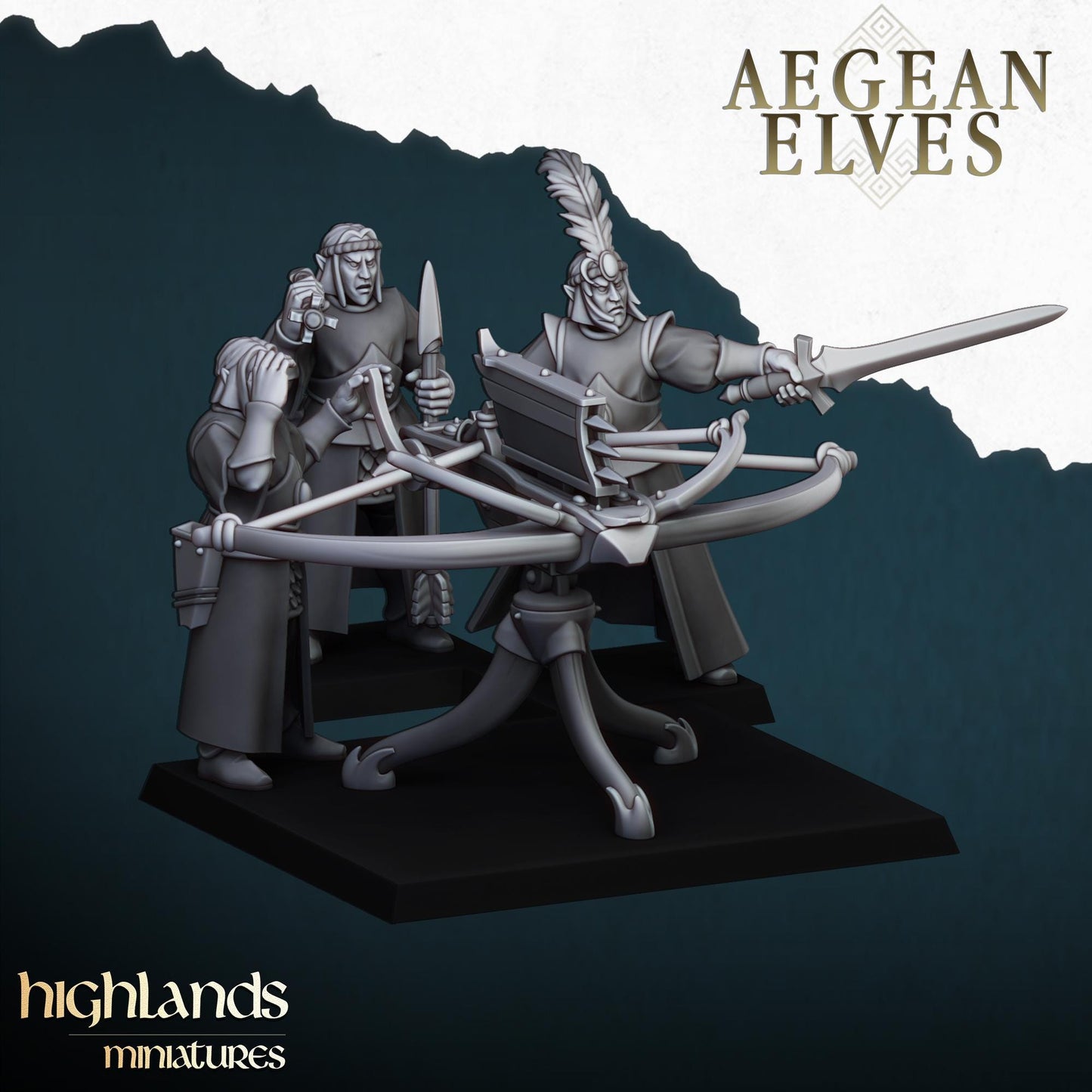 Balista Unit of Aegean Elves  by Highland Miniatures