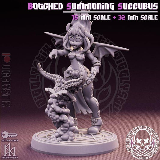 Botched Summoning Succubus by Jigglystix Pin Up Factory Miniatures