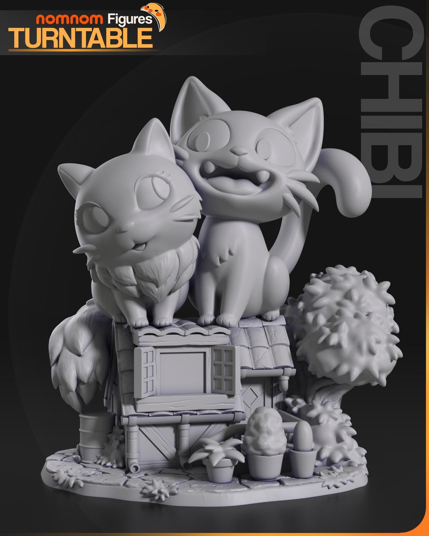 Chibi Jiji Statue Model Kit by Nom Nom Figures