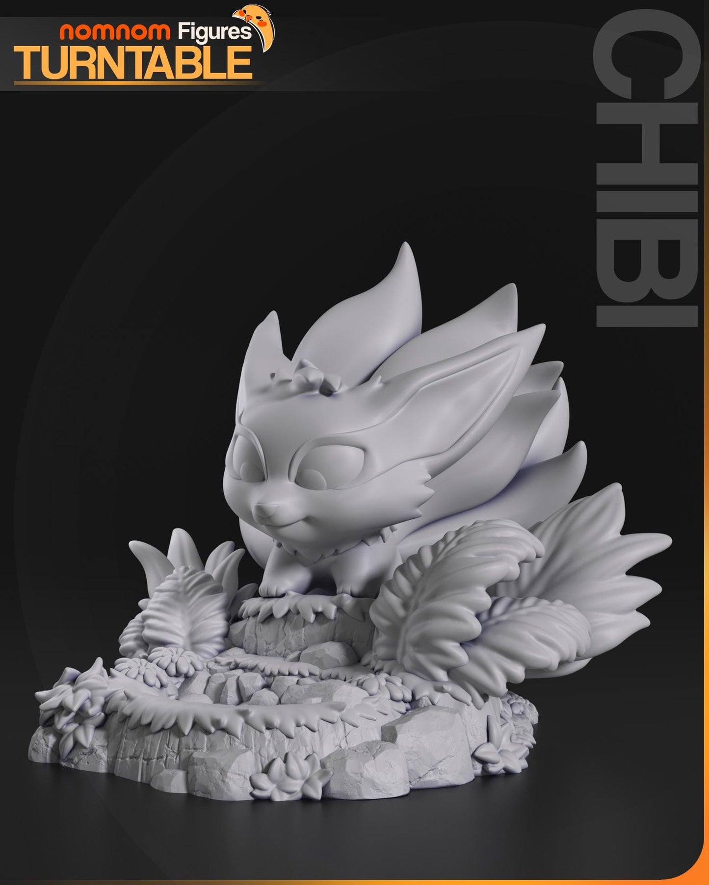 Chibi Kurama Statue Model Kit by Nom Nom Figures