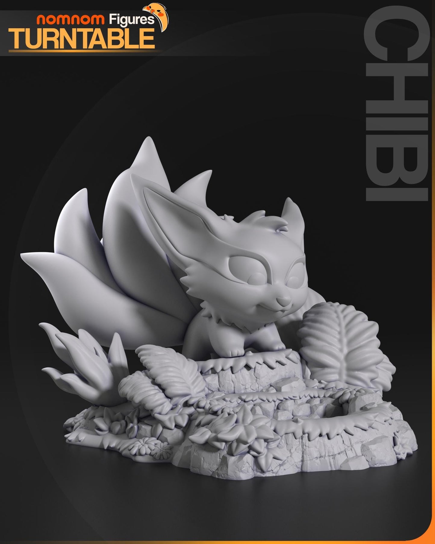 Chibi Kurama Statue Model Kit by Nom Nom Figures