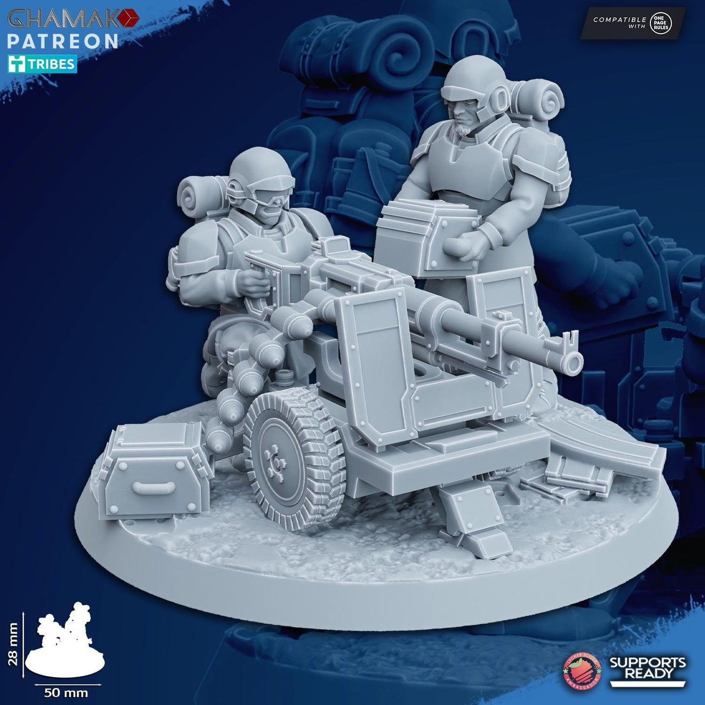 Heavy support weapons by Ghamak Miniatures