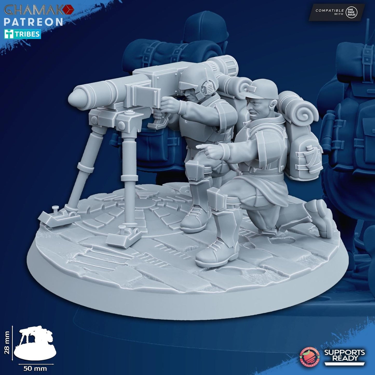 Heavy support weapons by Ghamak Miniatures