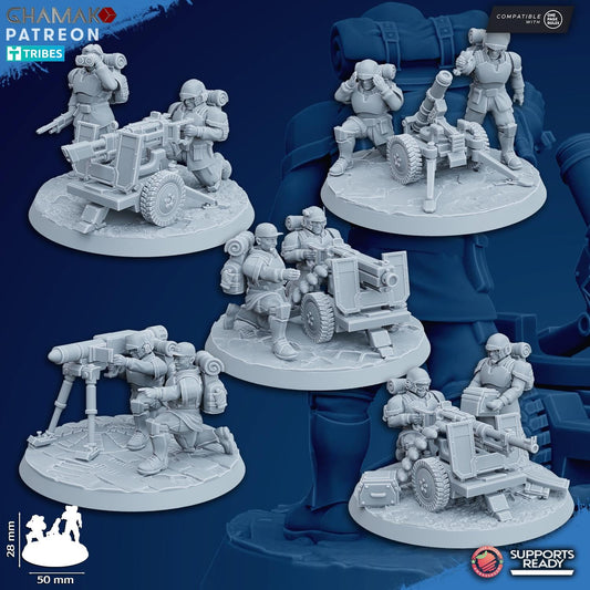 Heavy support weapons by Ghamak Miniatures