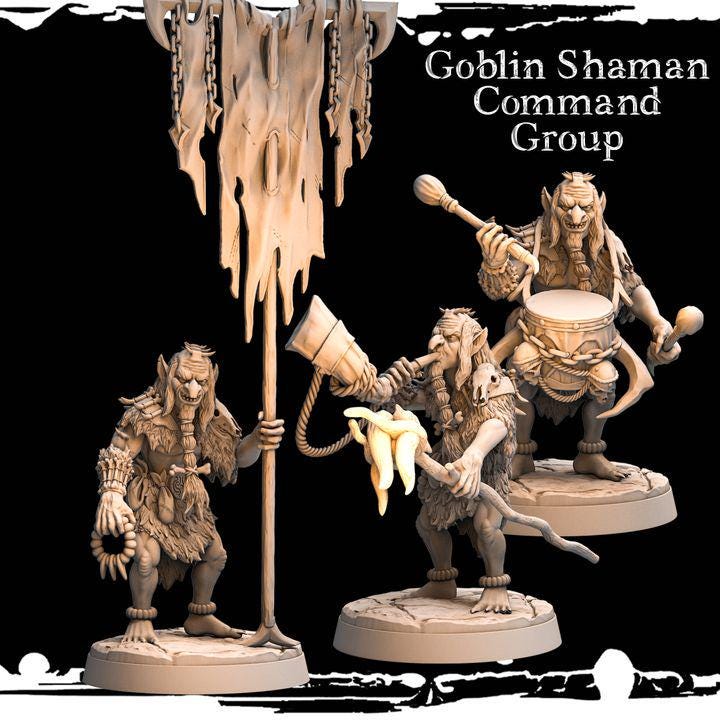 Command Group Shaman - Army of Darkness: Greenskins by Monolith Arts Miniatures