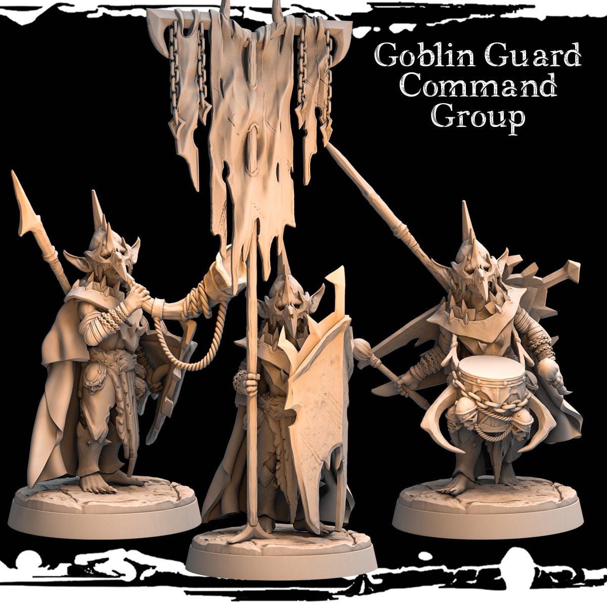 Command Group Guards - Army of Darkness: Greenskins by Monolith Arts Miniatures