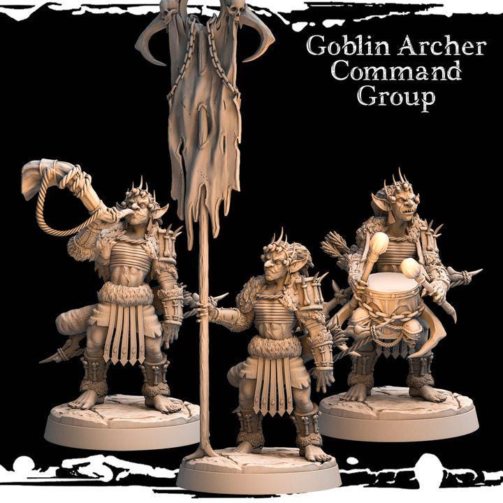 Command Group Archer - Army of Darkness: Greenskins by Monolith Arts Miniatures