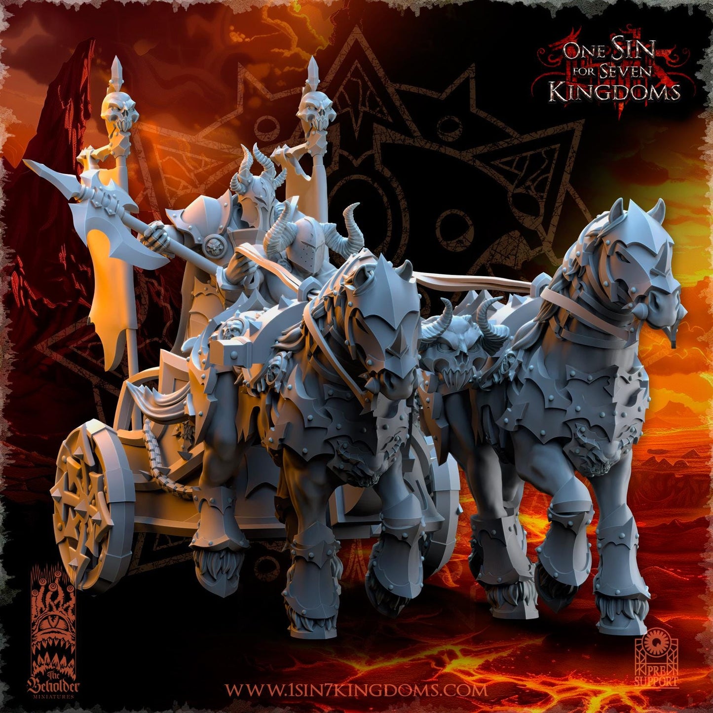 Realms of Mayhem Deathbringer Chariot by Beholder Miniatures