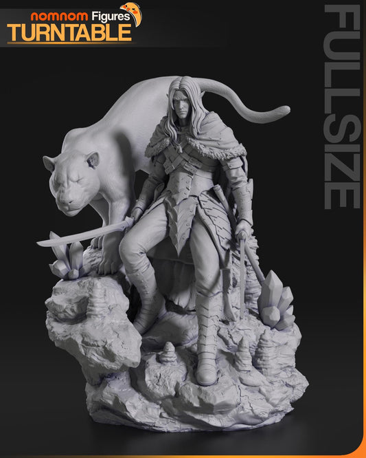 Drizzt Statue Model Kit by Nomnom Figures