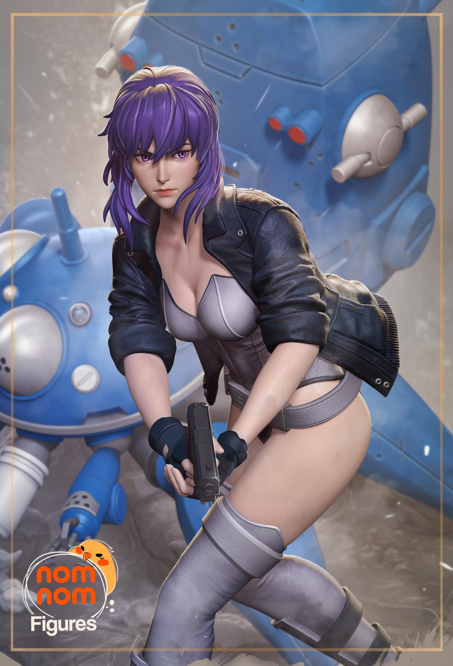 Motoko Statue Model Kit by Nomnom Figures