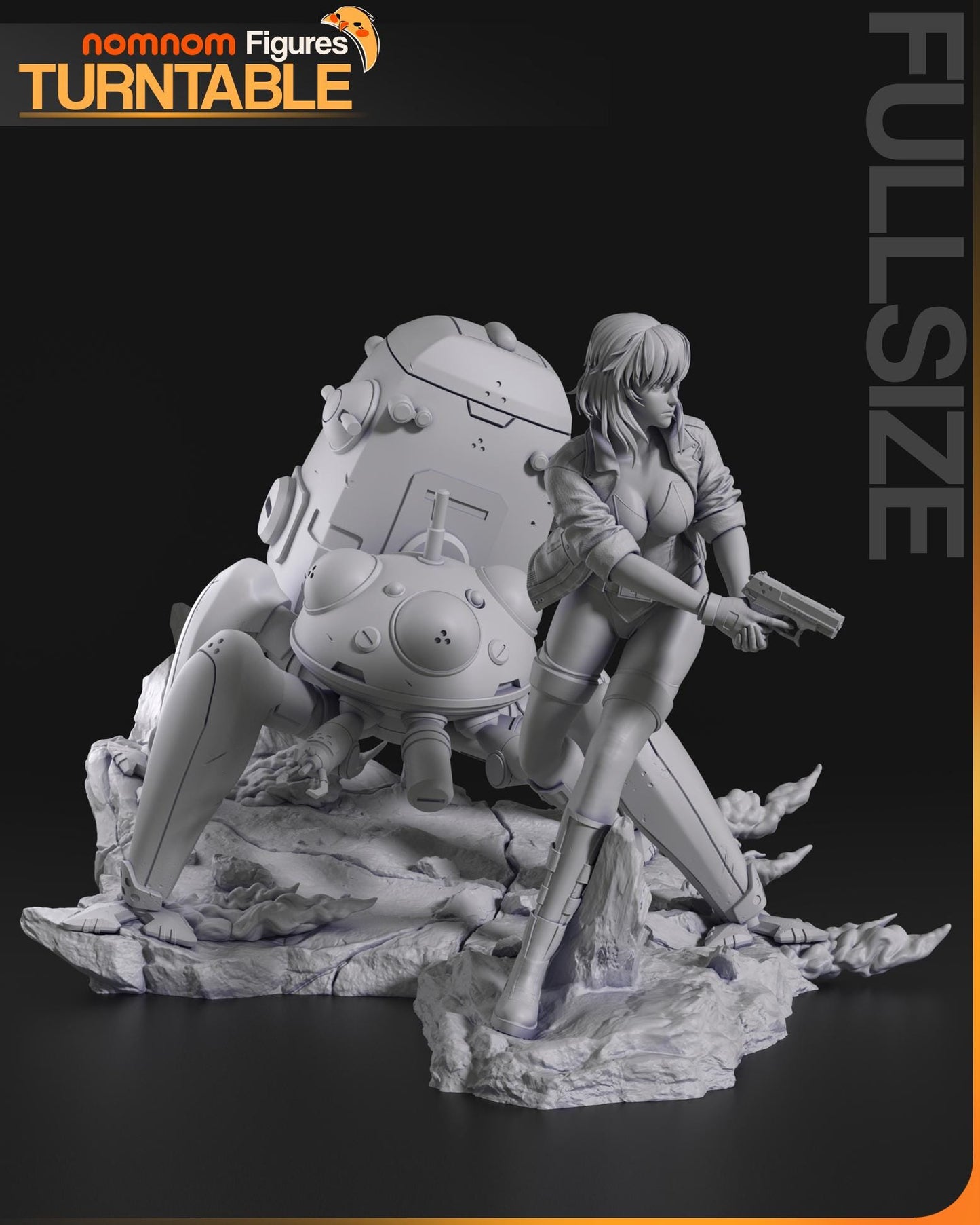 Motoko Statue Model Kit by Nomnom Figures