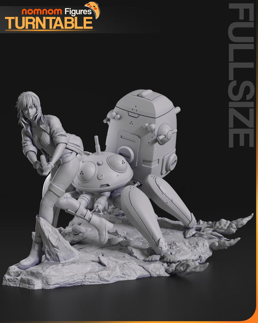 Motoko Statue Model Kit by Nomnom Figures