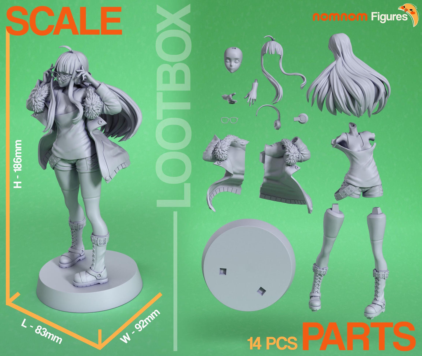 Futaba Statue Model Kit by Nomnom Figures