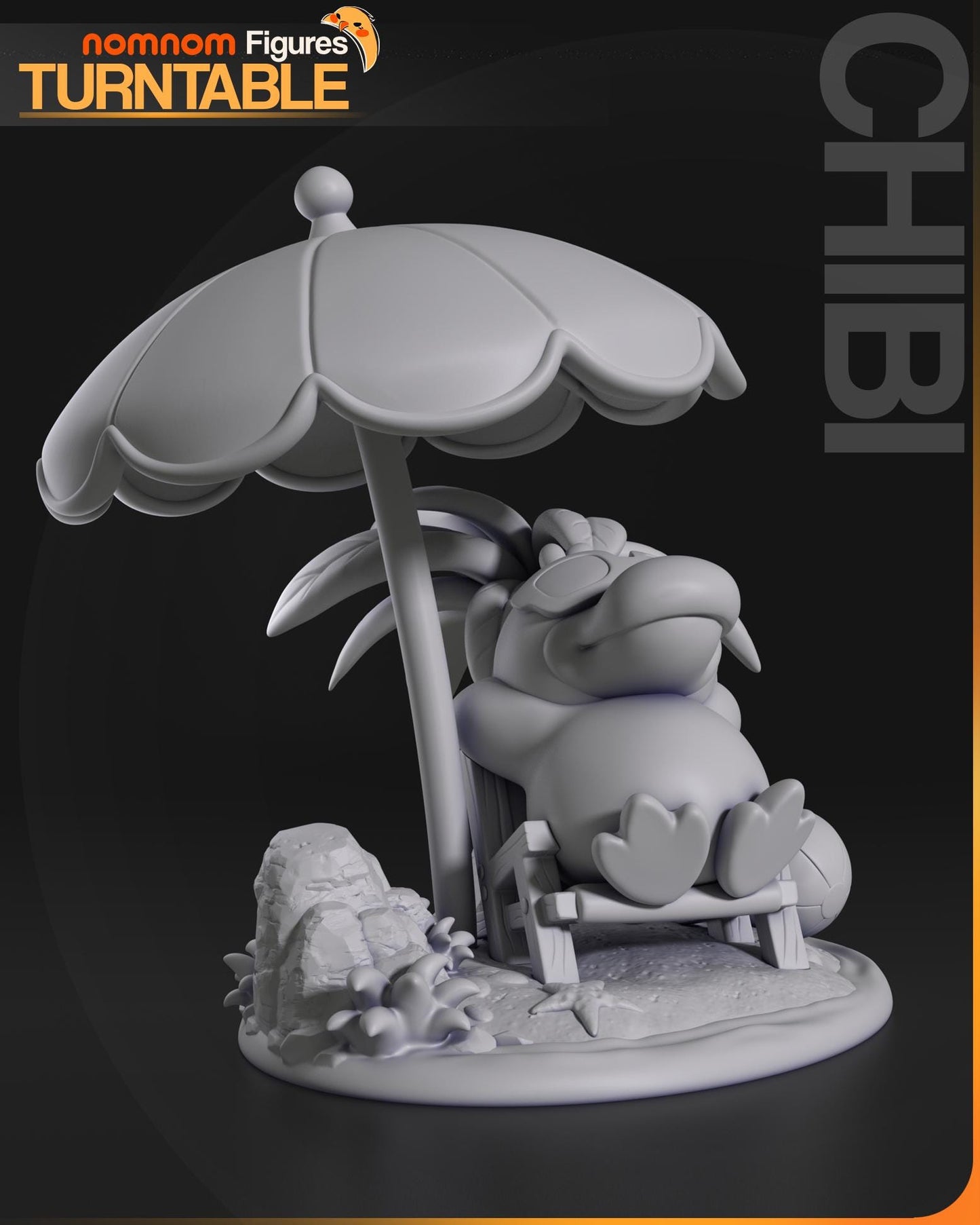 Chibi Psyduck Statue Model Kit by Nom Nom Figures