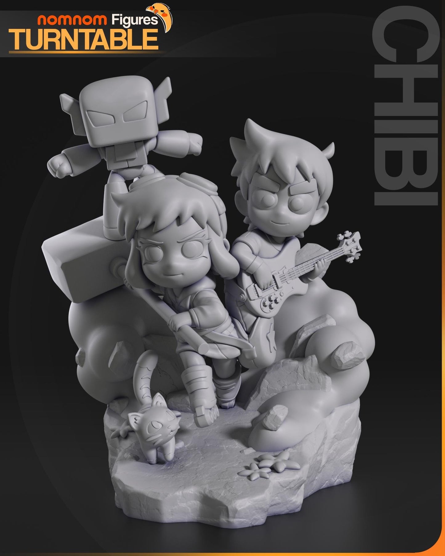 Chibi Ramona Statue Model Kit by Nom Nom Figures