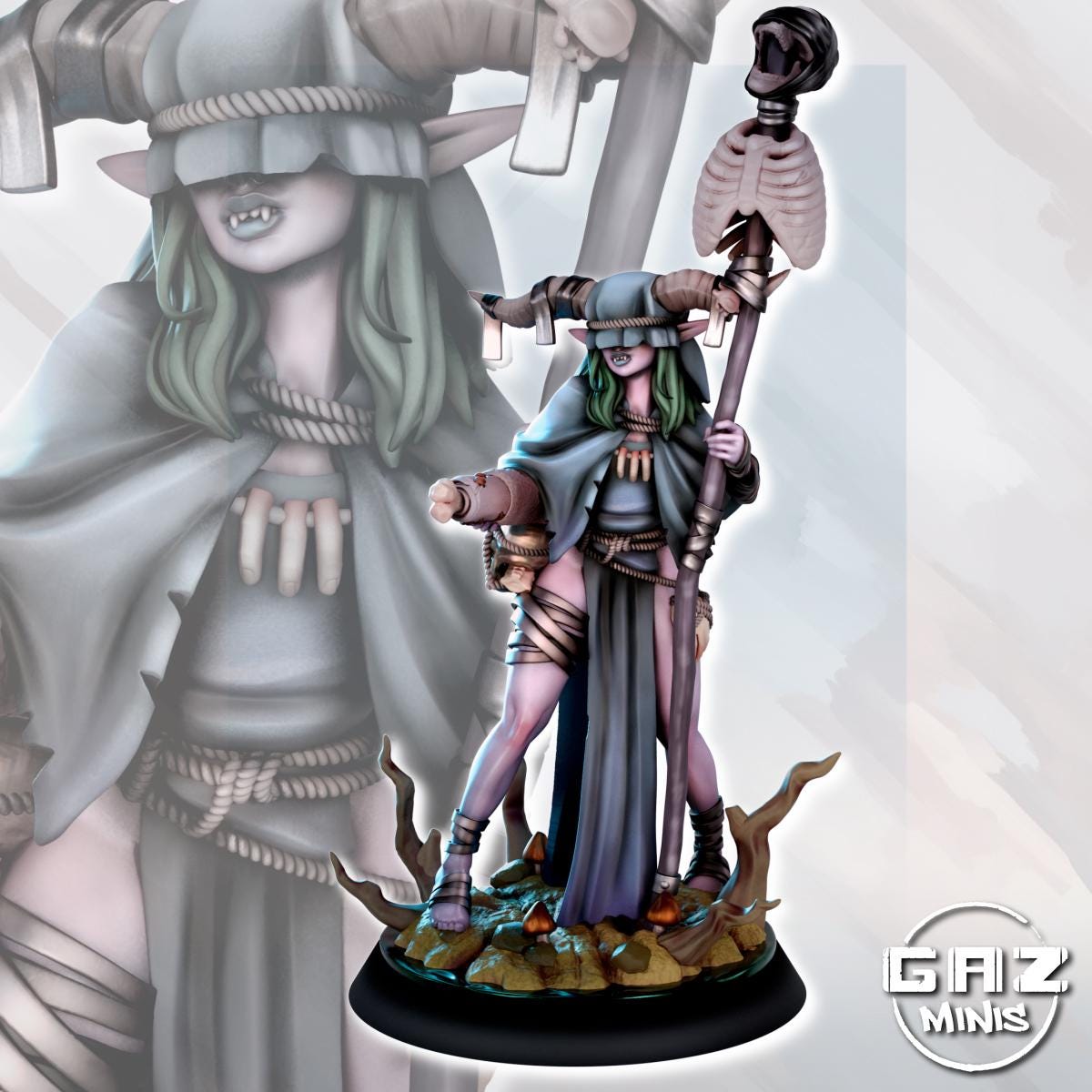 Violet Duskmire Necromancer by Gaz Minis