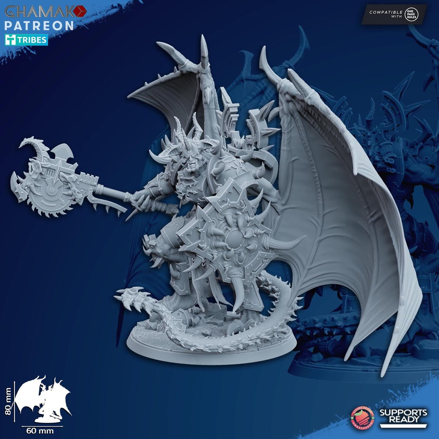 Winged Demonic Lord by Ghamak Miniatures