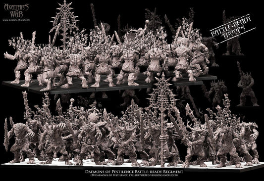 Daemons of Pestilence Unit by Avatars of War Miniatures