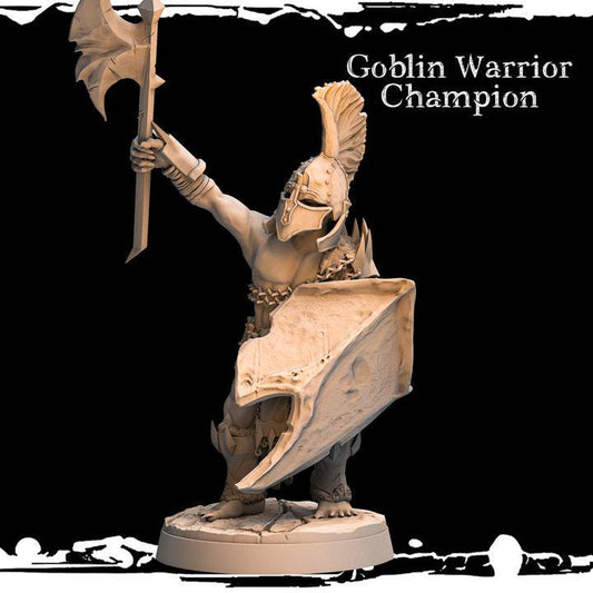 Goblin Warrior Champion - Army of Darkness: Greenskins by Monolith Arts Miniatures