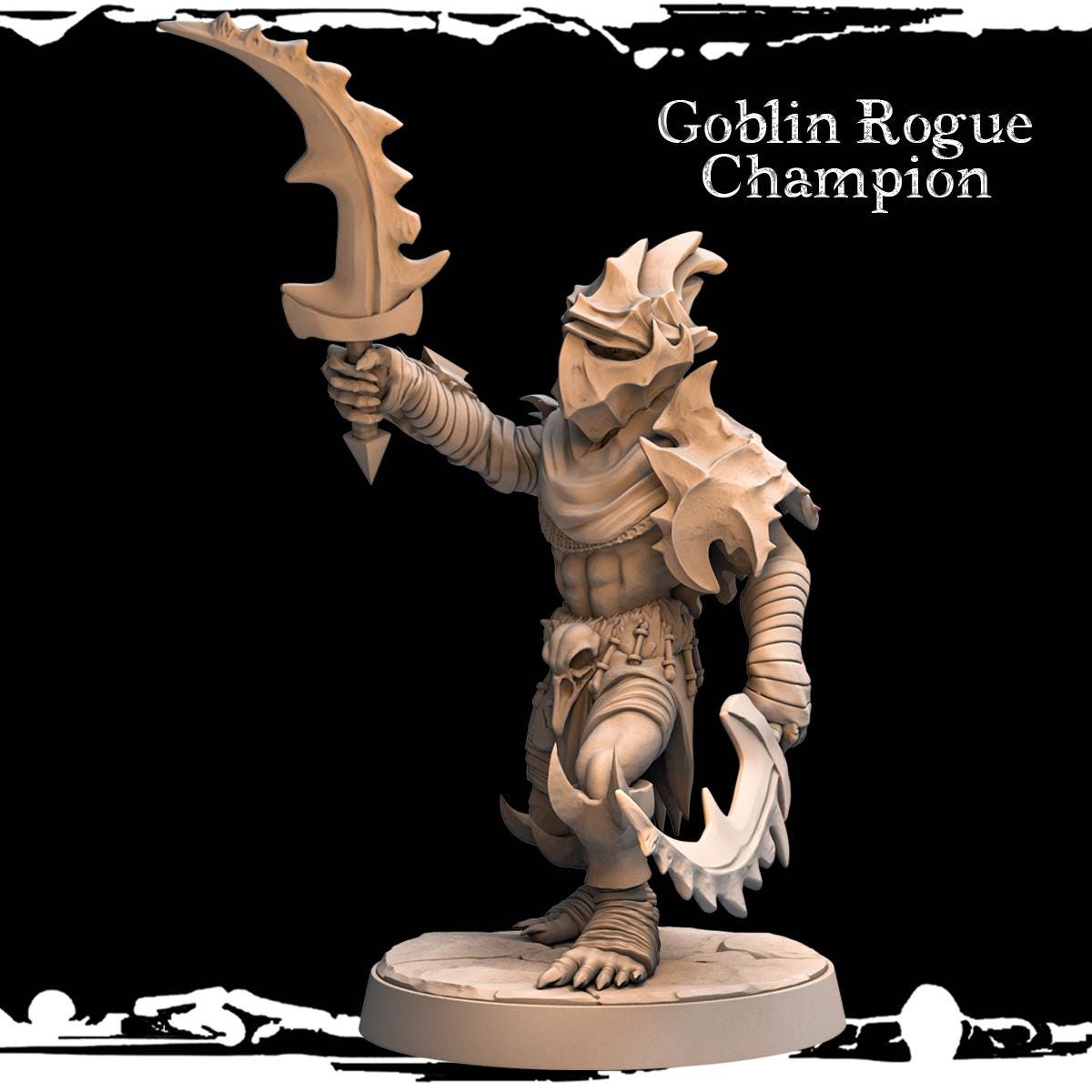 Goblin Rogue Champion - Army of Darkness: Greenskins by Monolith Arts Miniatures