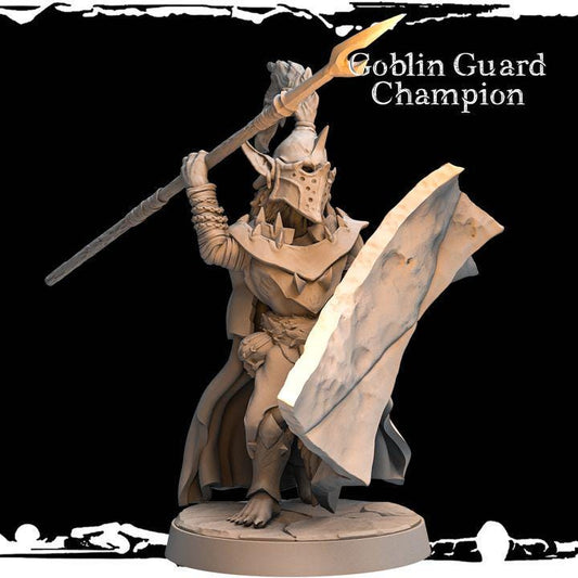 Goblin Guard Champion - Army of Darkness: Greenskins by Monolith Arts Miniatures