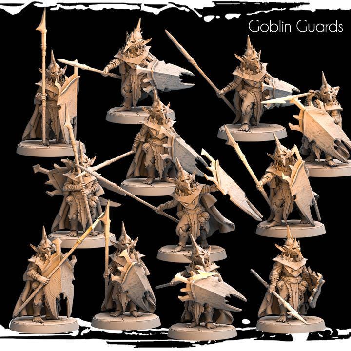 Goblin Guards - Army of Darkness: Greenskins by Monolith Arts Miniatures