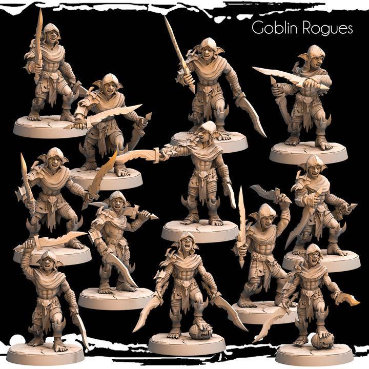 Goblin Rogues - Army of Darkness: Greenskins by Monolith Arts Miniatures